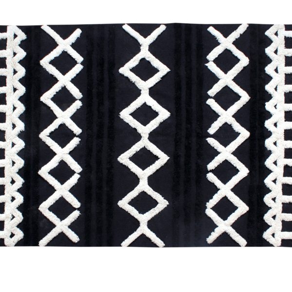 שטיח דגם דלתא שחור