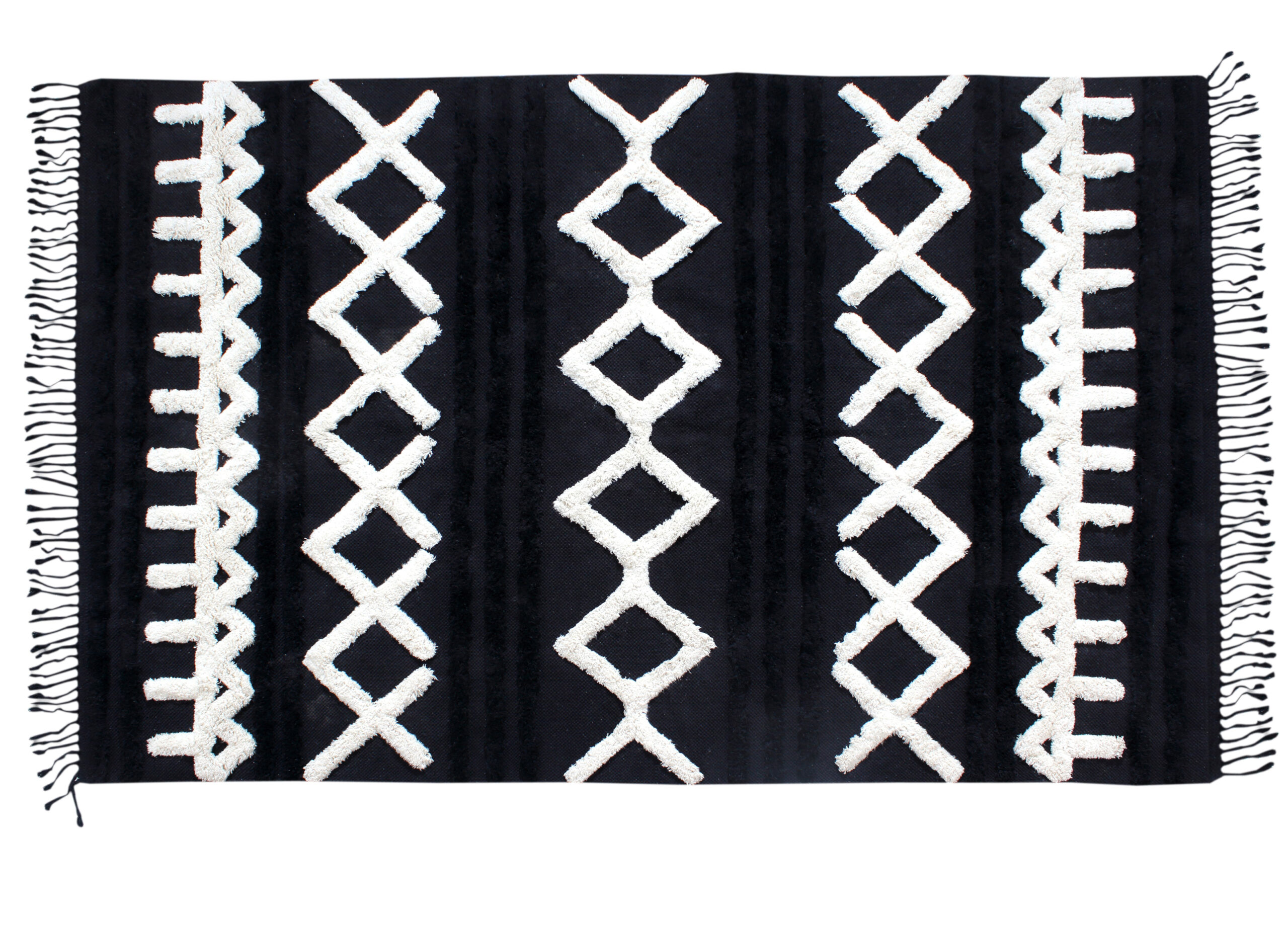 שטיח דגם דלתא שחור שטיח דגם דלתא שחור