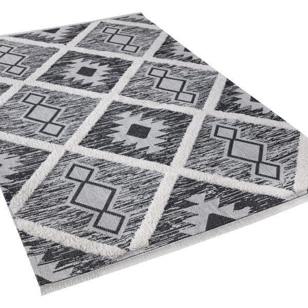 שטיח דגם לה קוצ'ינה שחור לבן