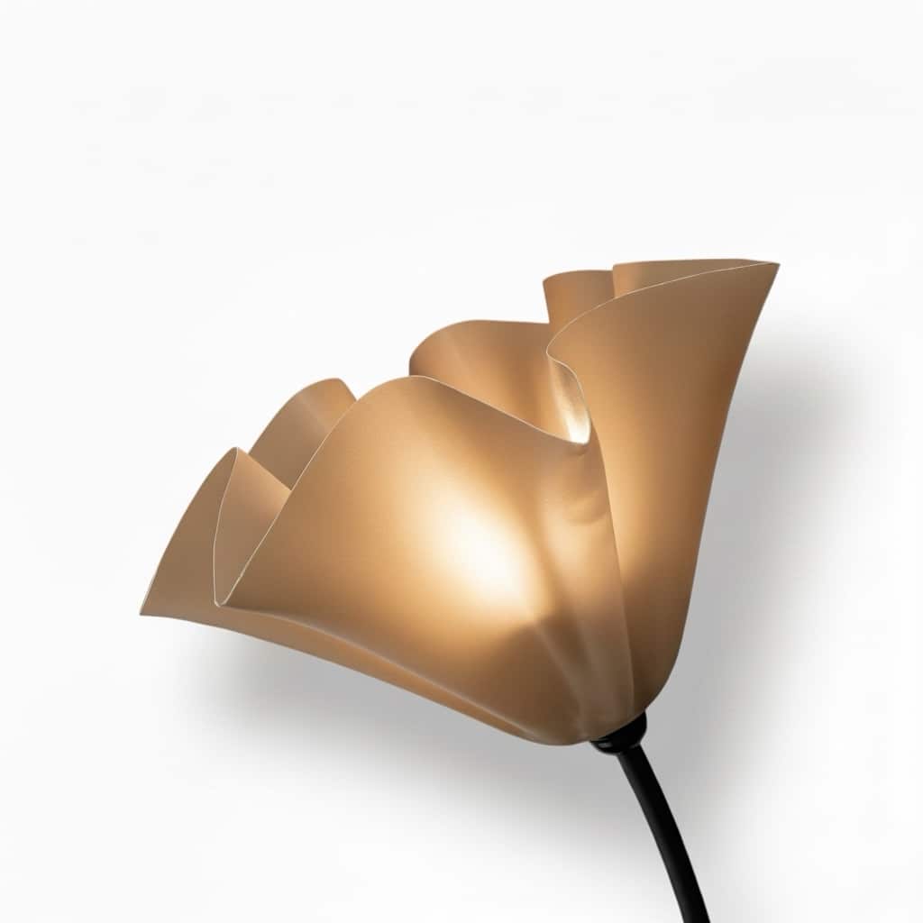 מנורה עומדת פעמוני פרח 4 קנים עבודת יד גוונים לבחירה