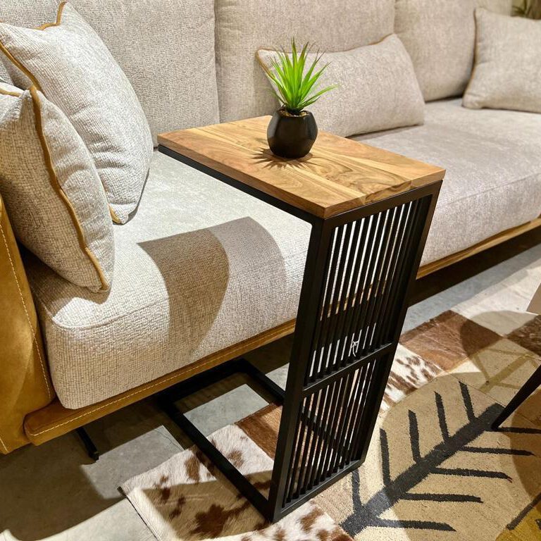 נשכן עץ שיטה וברזל שחור דגם "לילה"