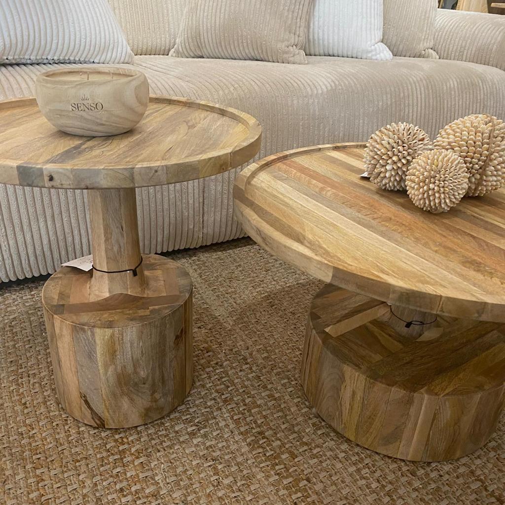 שולחן סלון דגם "ווד סטאמפ" עץ מנגו שולחן סלון דגם "ווד סטאמפ" עץ מנגו