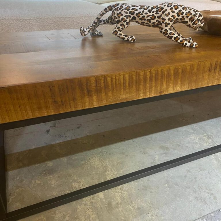 שולחן סלון עץ מנגו גושני דגם סוניל (3)