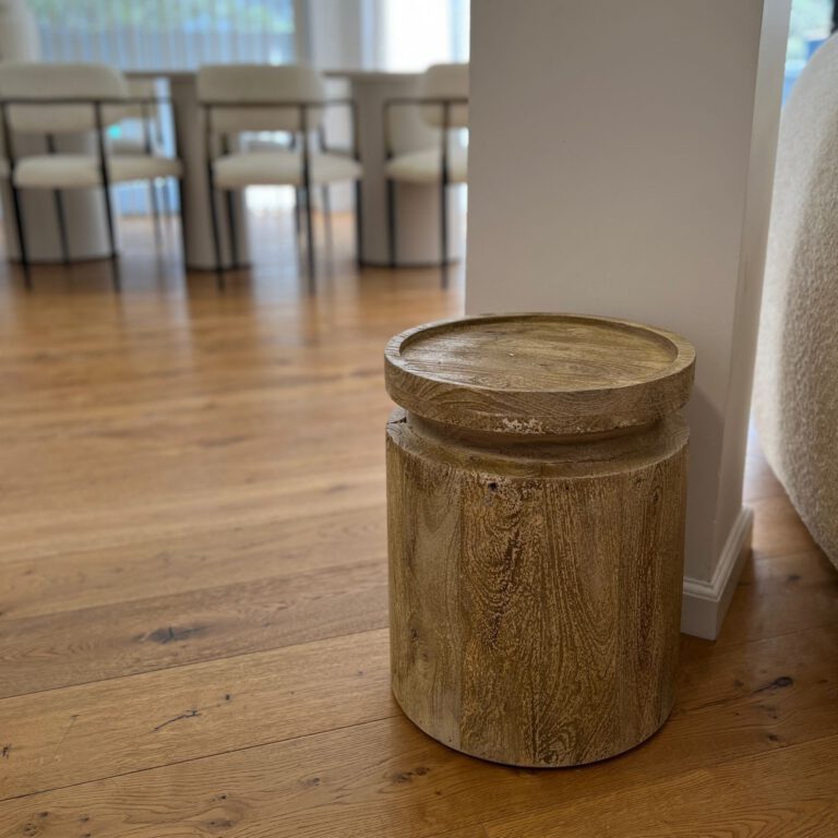 שולחן צד דגם ווד מלא עץ שיטה