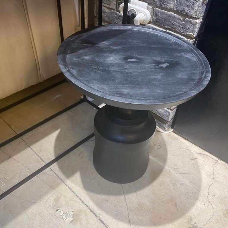 שולחן צד דגם ווד קלאסיק שחור עץ מנגו