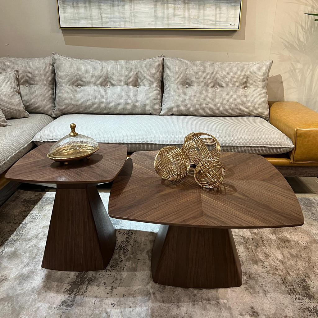 שולחן סלון מרובע גדול דגם ווד קימי אגוז אמריקאי שולחן סלון מרובע גדול דגם ווד קימי אגוז אמריקאי