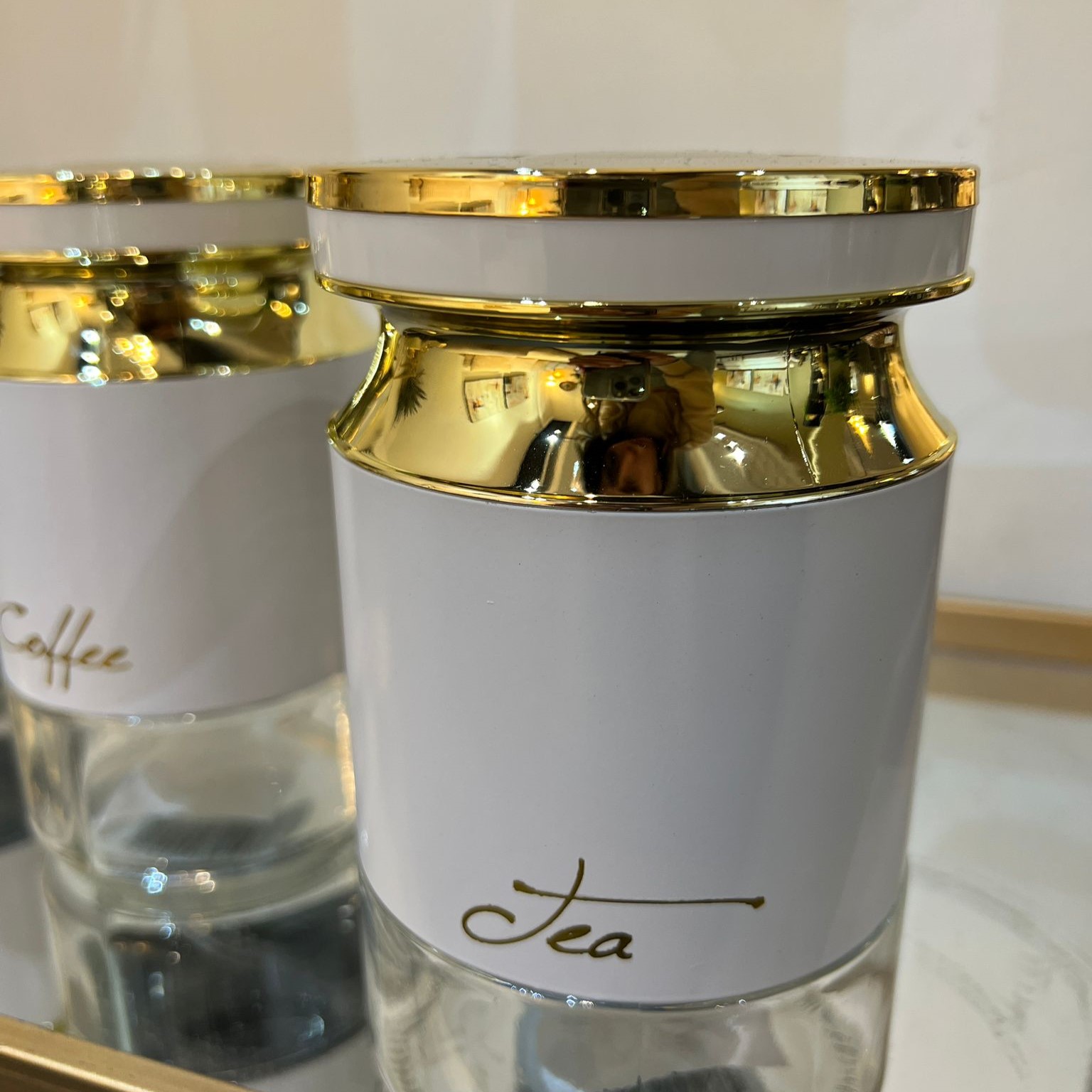 סט מזון לבן זהב לחיצת ואקום