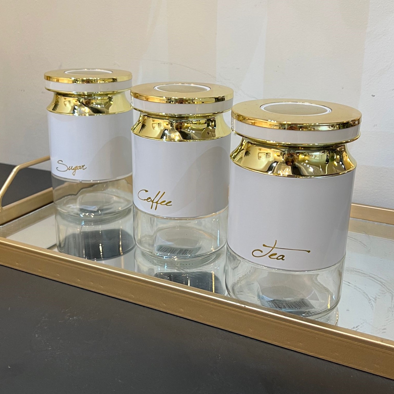 סט מזון לבן זהב לחיצת ואקום