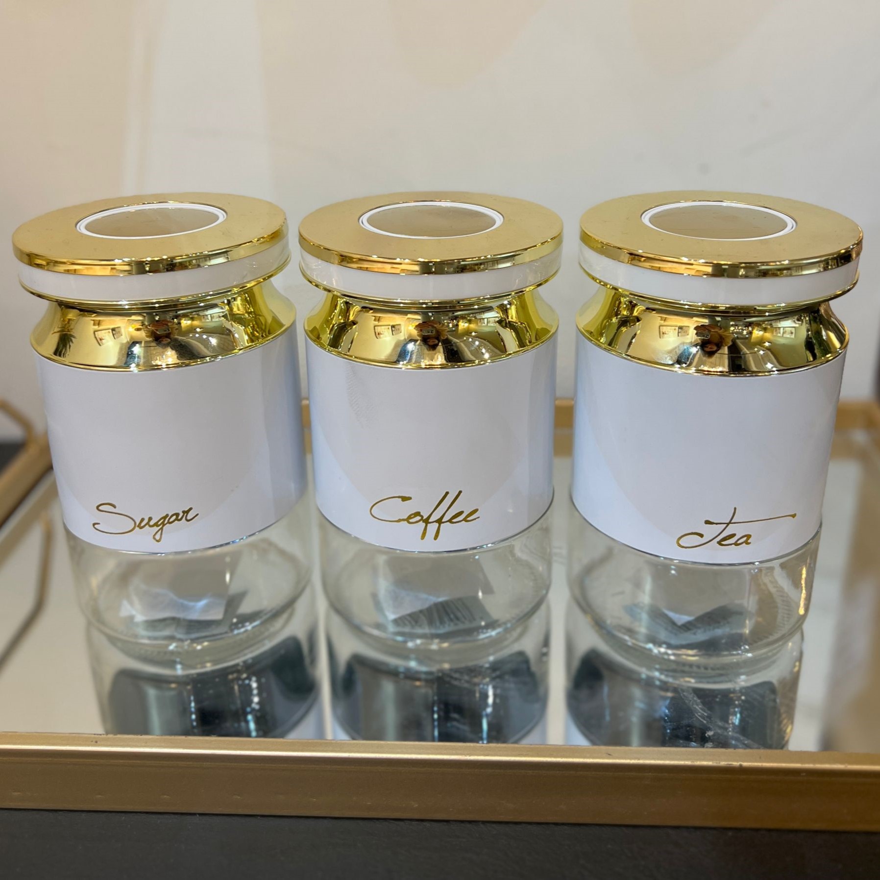 סט מזון לבן זהב לחיצת ואקום