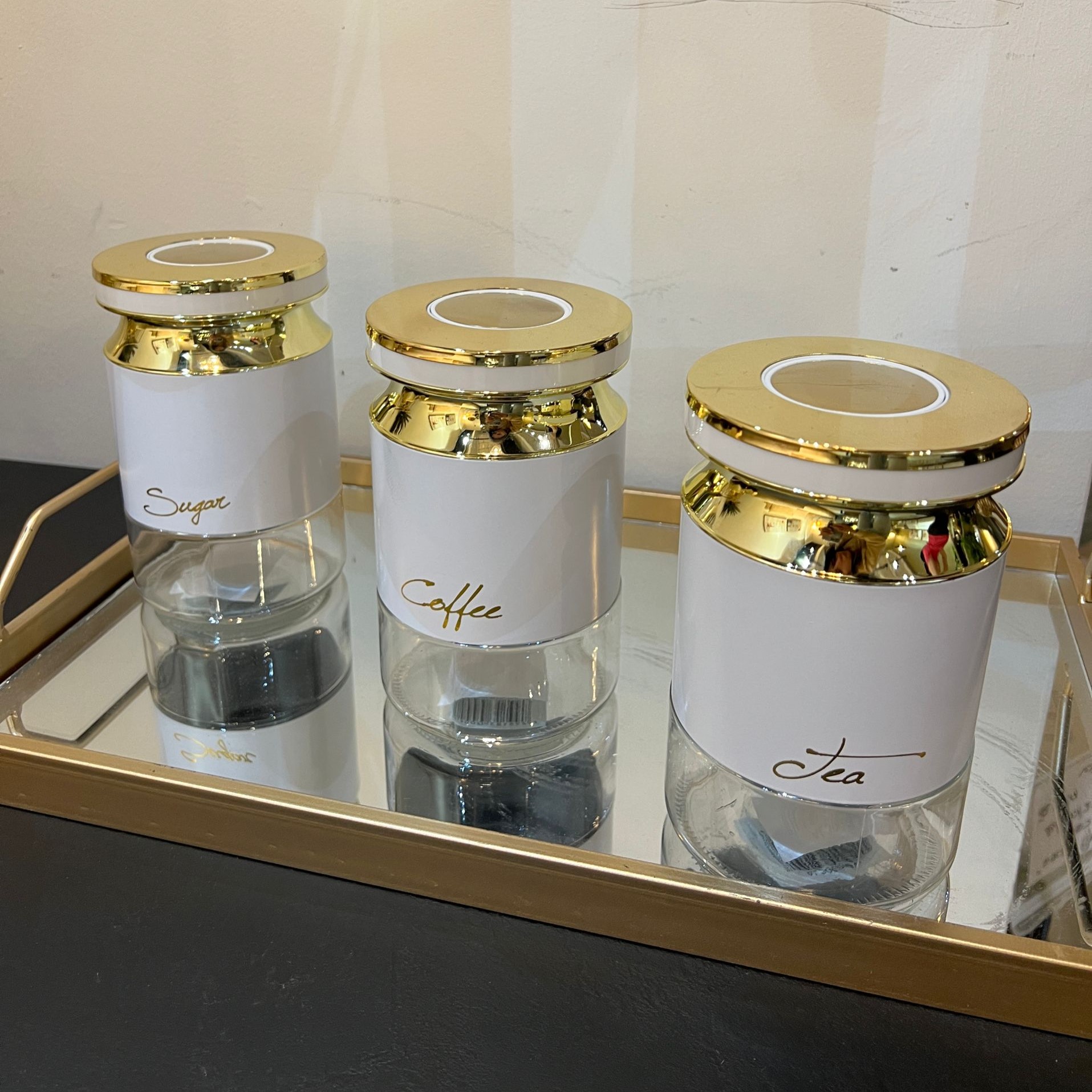 סט מזון לבן זהב לחיצת ואקום