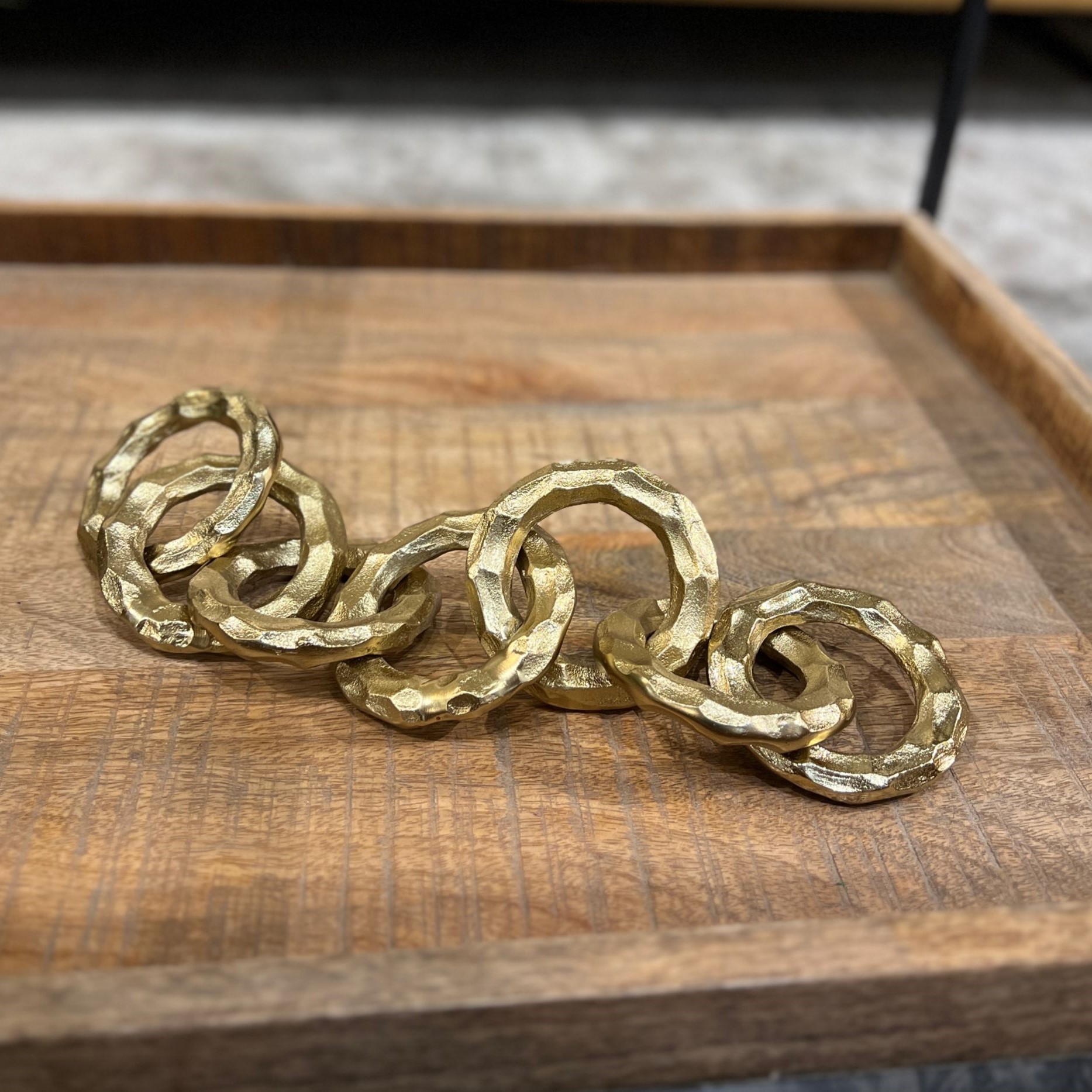 סט 7 טבעות ברזל זהב