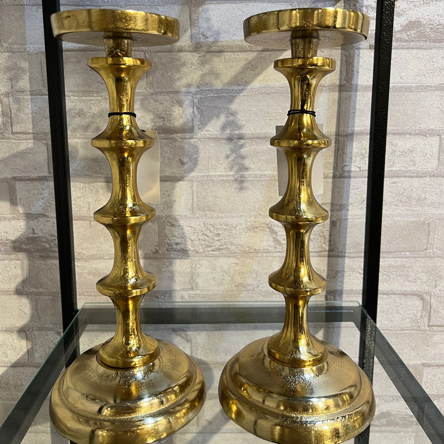 פמוט מתכת זהב פמוט מתכת זהב