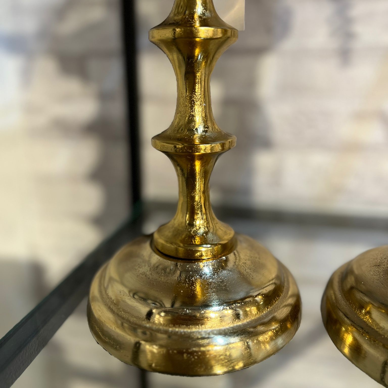 פמוט מתכת זהב פמוט מתכת זהב