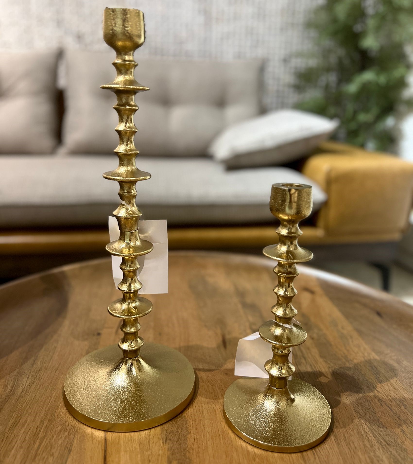 פמוט ברזל פיה צרה זהב פמוט ברזל פיה צרה זהב