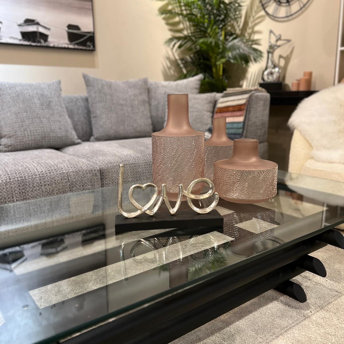 פסל LOVE כסף מעוצב דגם רויאל פסל LOVE כסף מעוצב דגם רויאל