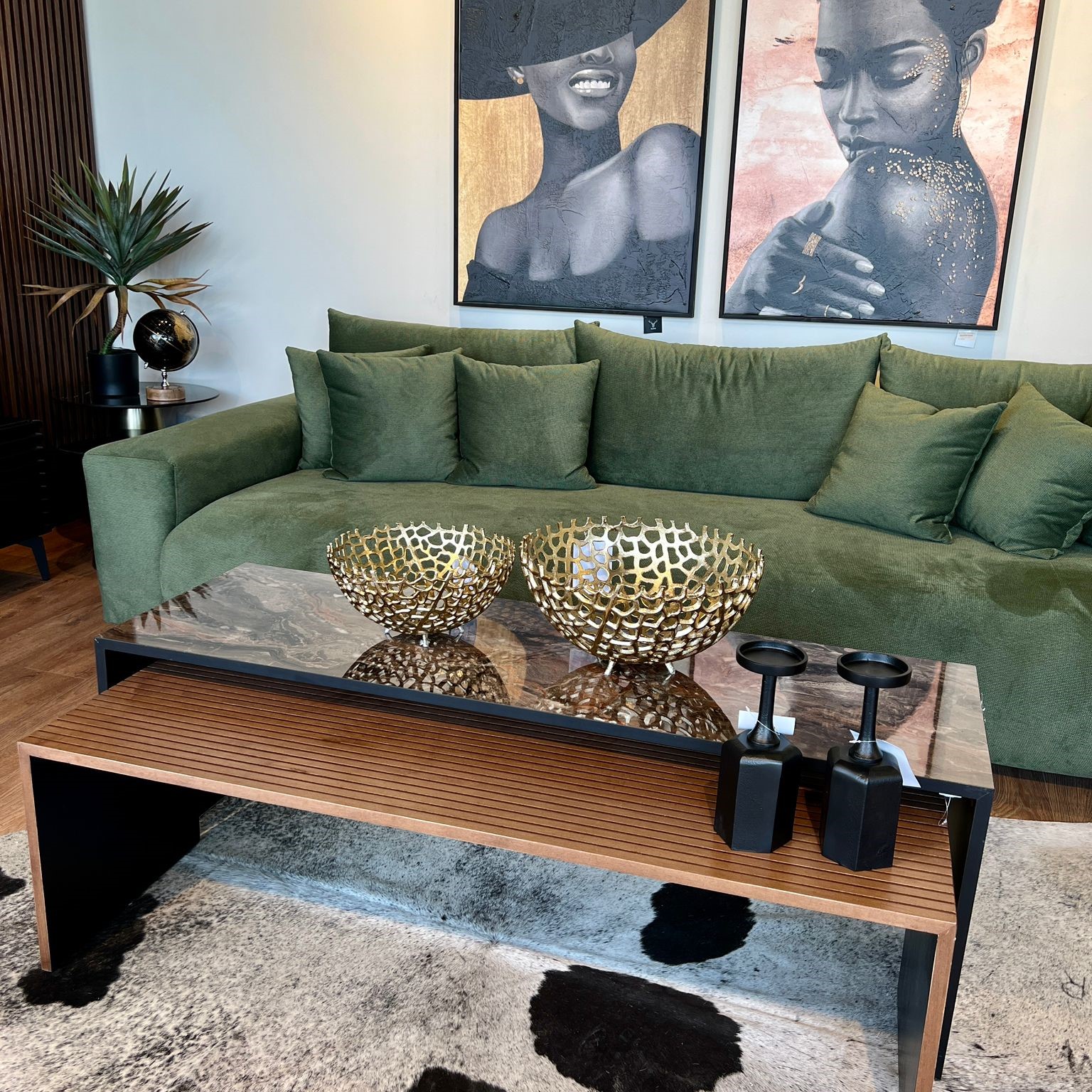 קערה ברזל תחרה זהב דגם זיבאן