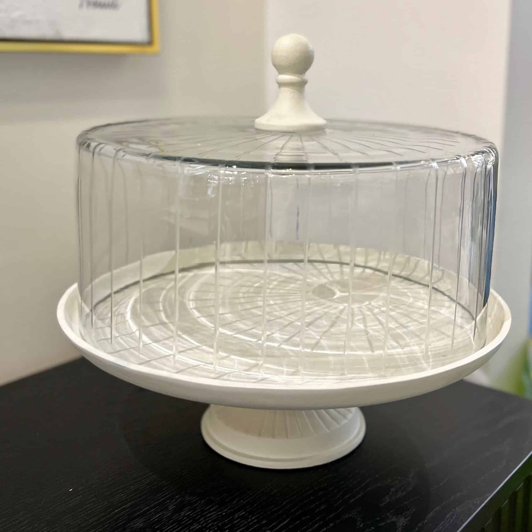 מגש עגול | מלבני זכוכית שקוף