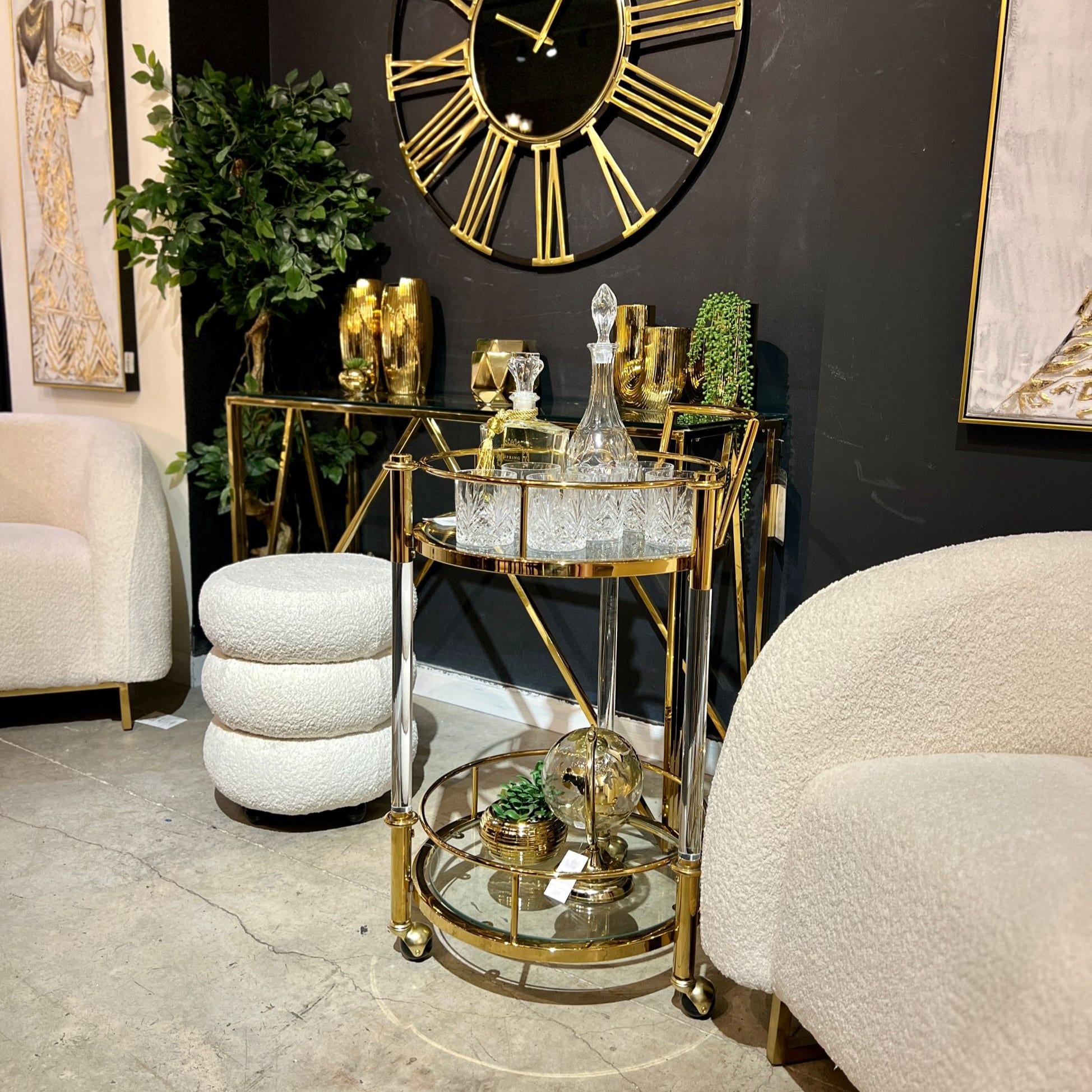 עגלת בקבוקים ויויאן זהב עגלת בקבוקים ויויאן זהב