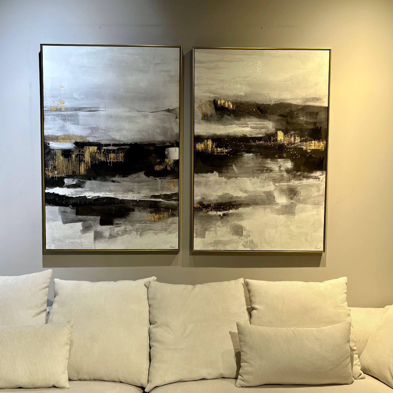 תמונה שחור זהב מוניק 120\80