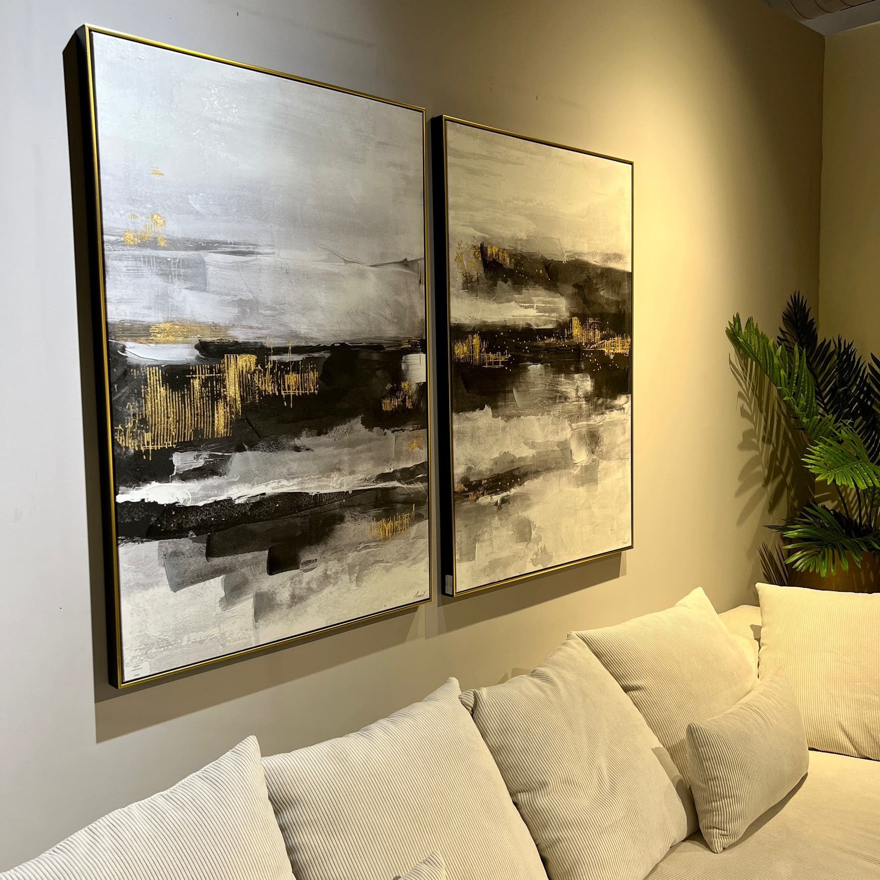 תמונה שחור זהב מוניק 120\80