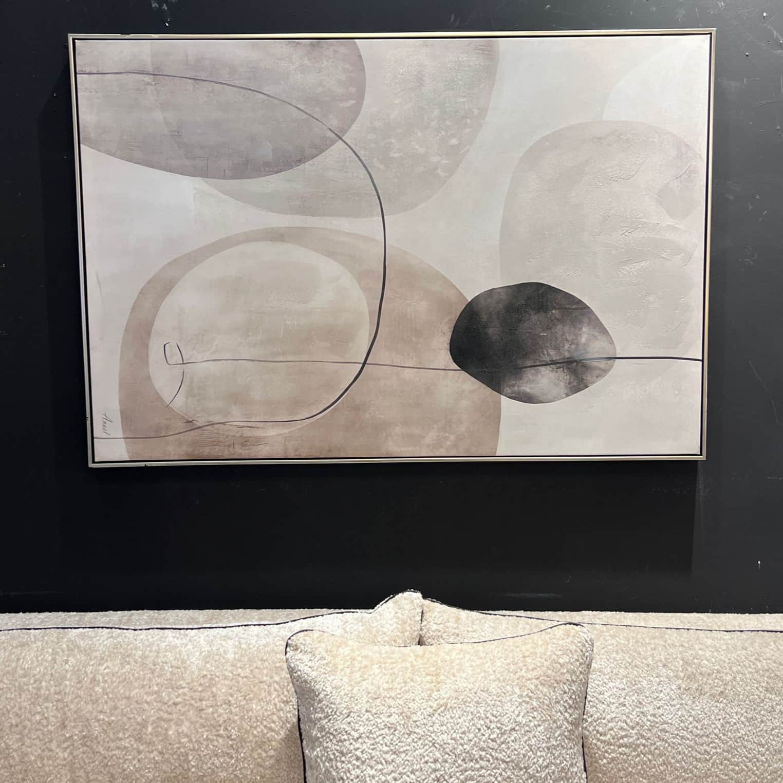 תמונה שמן אנאל צורות 120/80 בשילוב הדפסה עם מסגרת