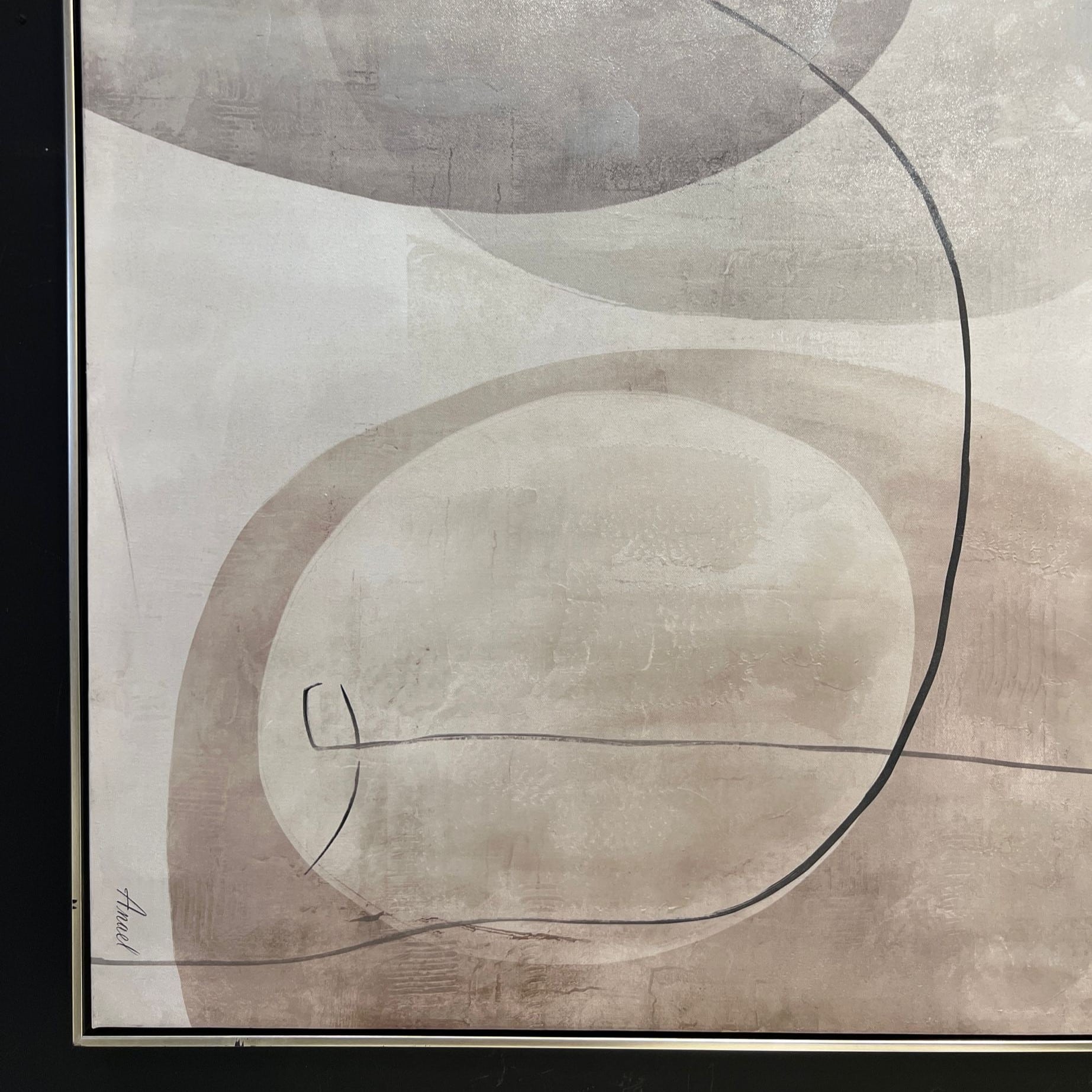 תמונה שמן אנאל צורות 120/80 בשילוב הדפסה עם מסגרת