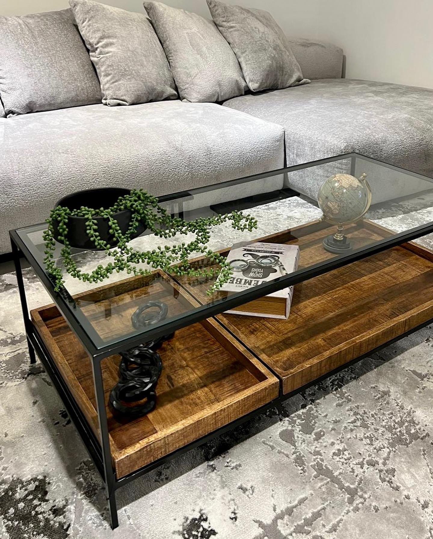 שולחן סלון ווד טריי דגם סוניל- sale!!