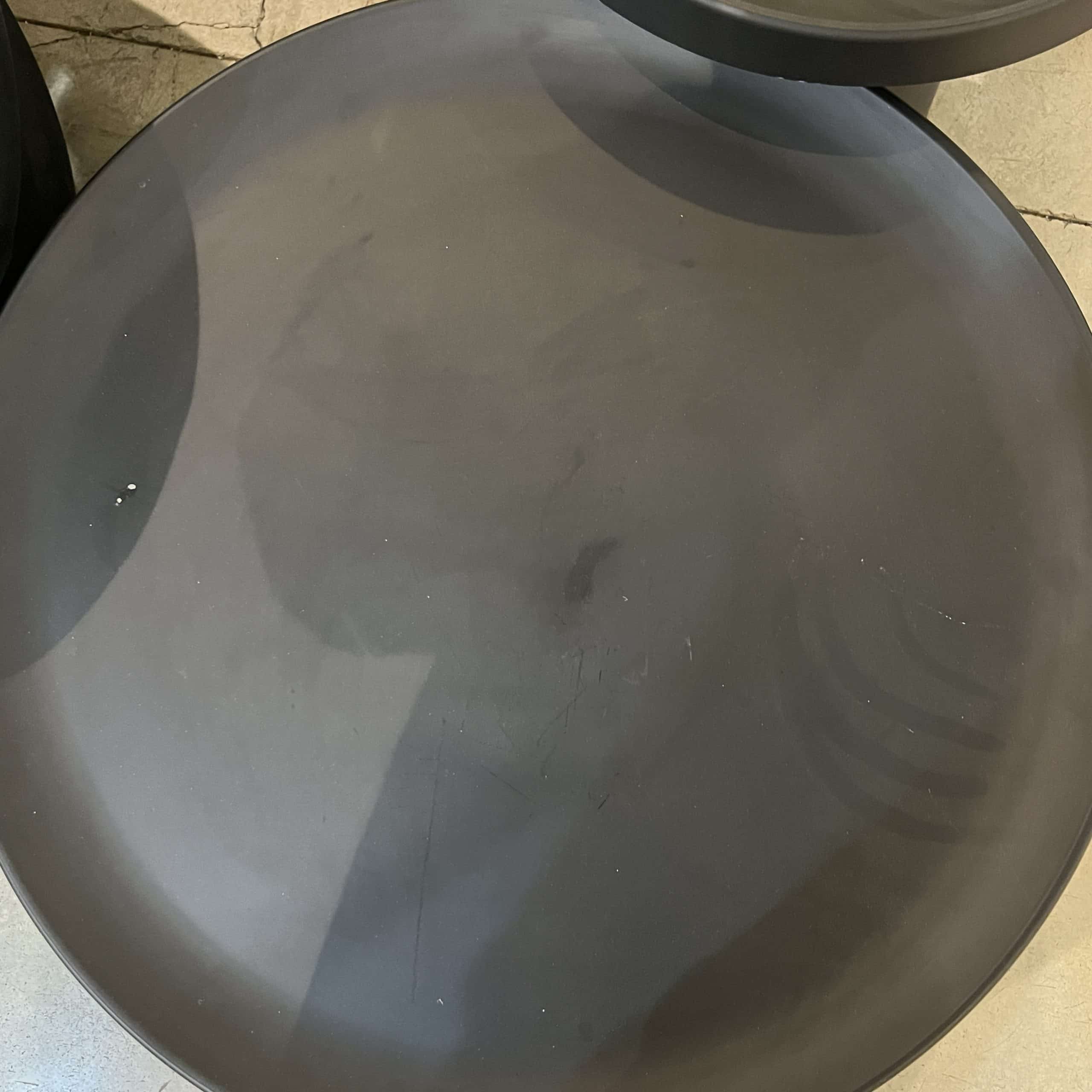 סט שולחנות סלון עגולים קלין בלק דגם קימי במבצע מתצוגה! פגמים קלים