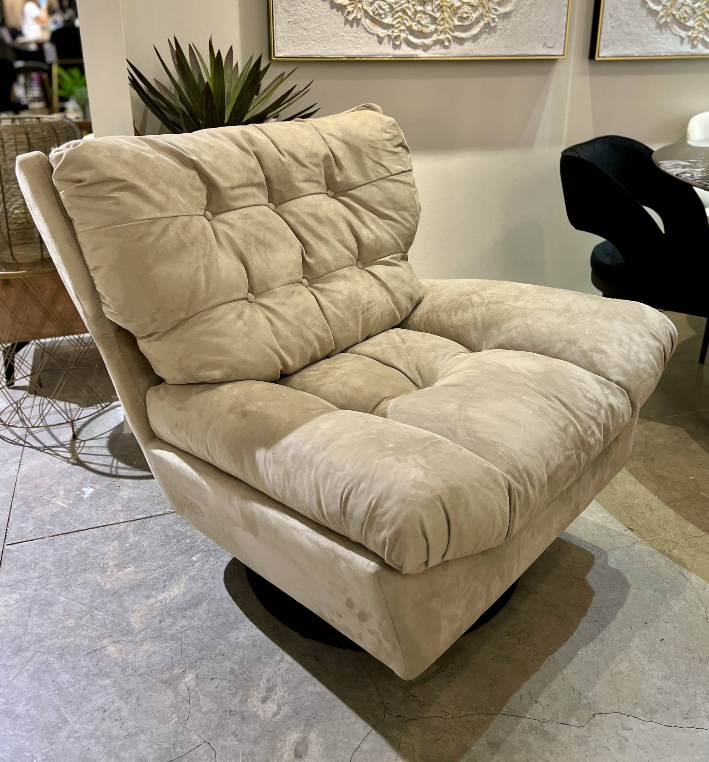 כורסא מסתובבת דגם אופרה קימי גוון בהיר