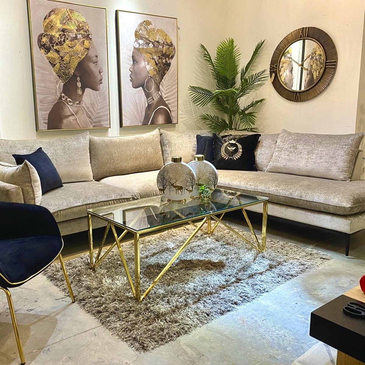 שולחן סלון קריפטון זהב דגם ויויאן ייבוא קאדו הום שולחן סלון קריפטון זהב דגם ויויאן ייבוא קאדו הום