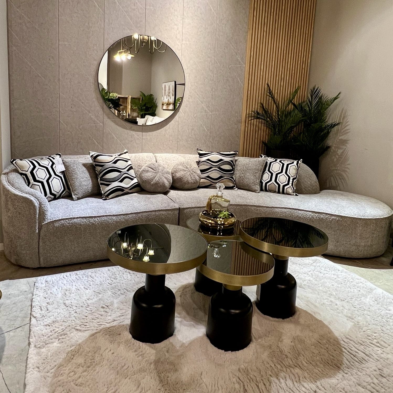 ספה מודרנית מעוגלת דגם גלוריה