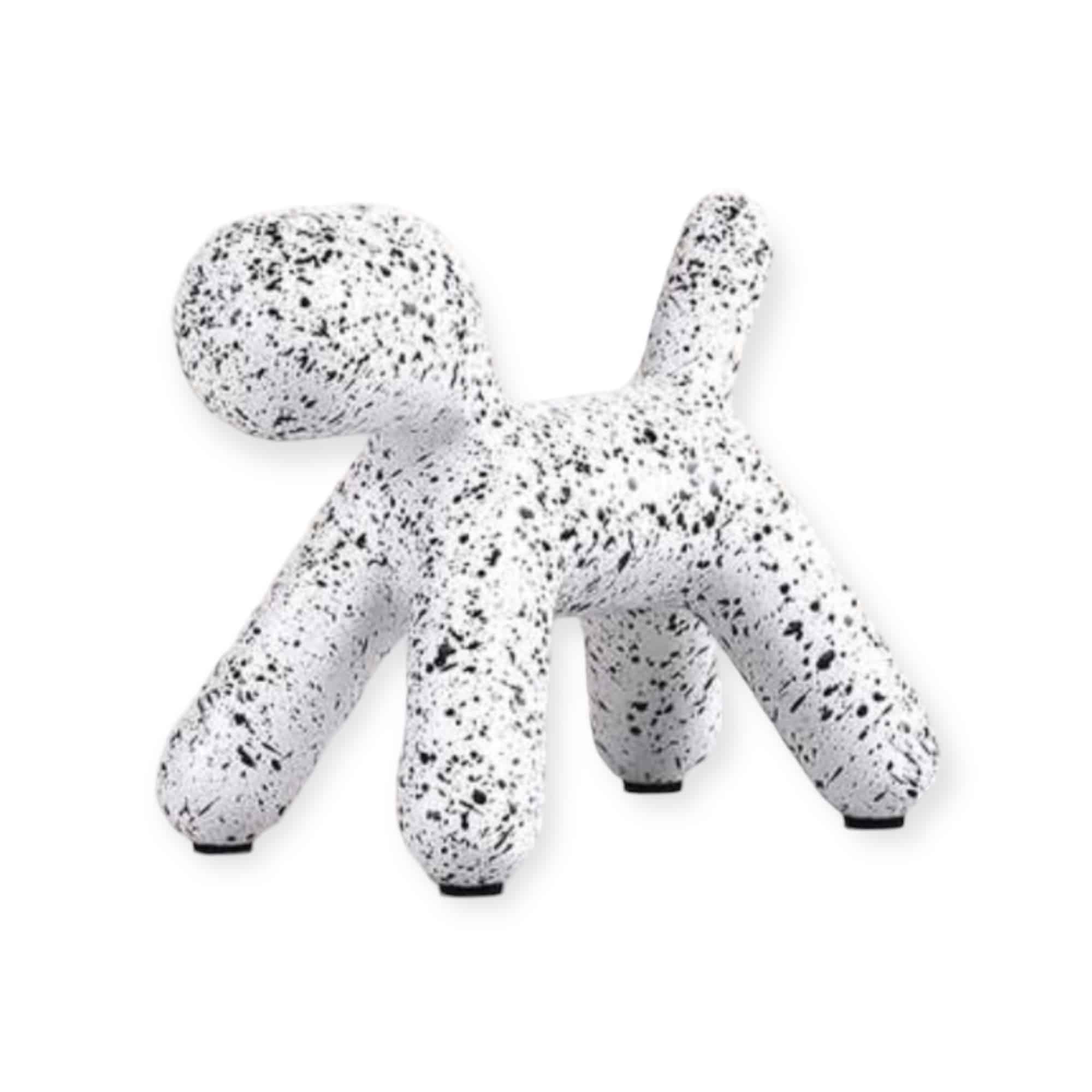 פסל כלב דניש לבן נקודות שחורות סגנון שיש דגם אליס פסל כלב דניש לבן נקודות שחורות סגנון שיש דגם אליס