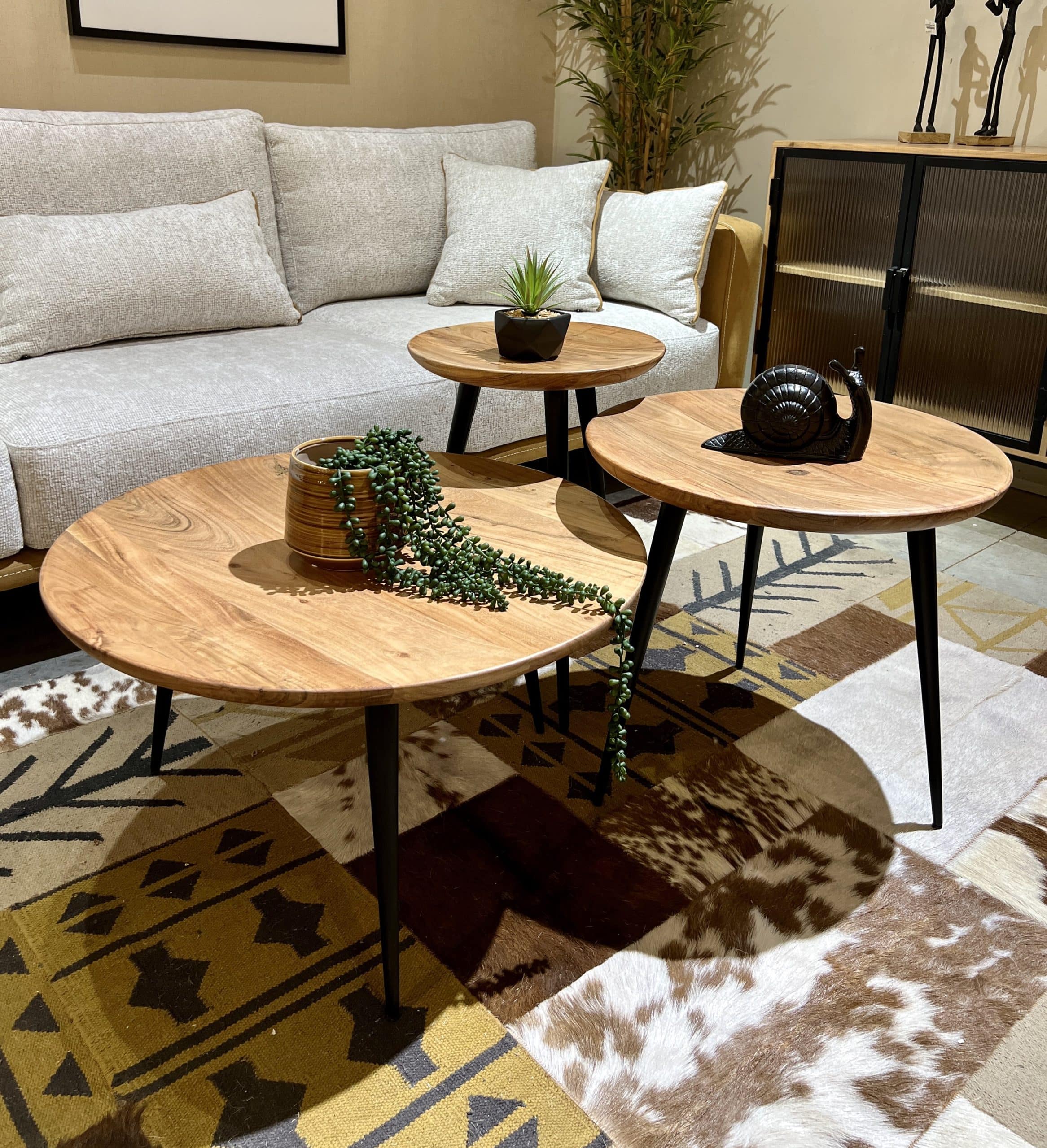 סט 3 שולחנות סלון דגם לילה