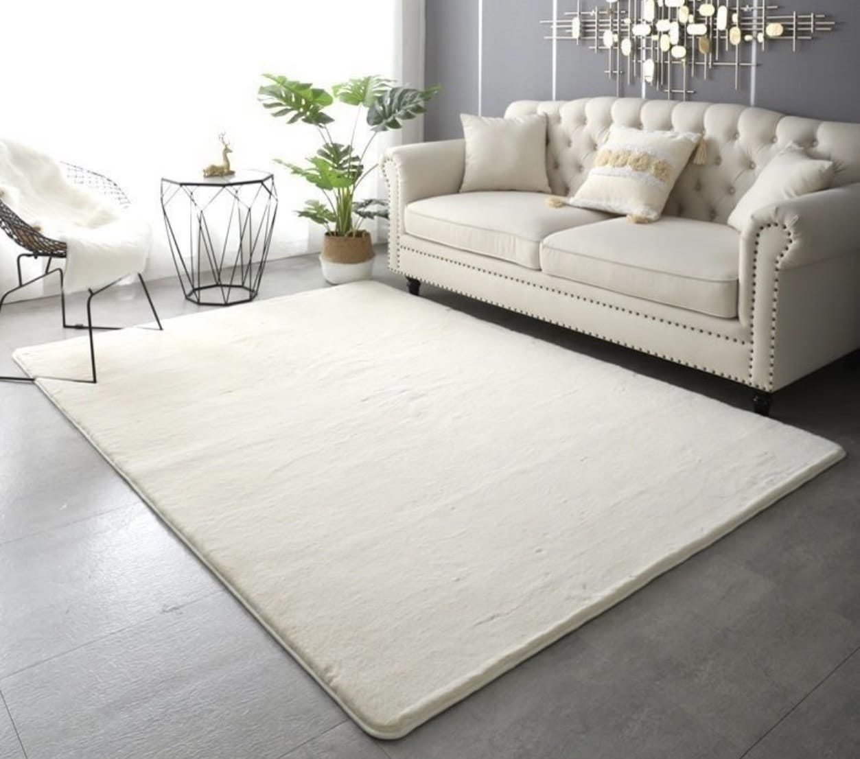 שטיח פרווה שמנת דגם אסף שטיח פרווה שמנת דגם אסף