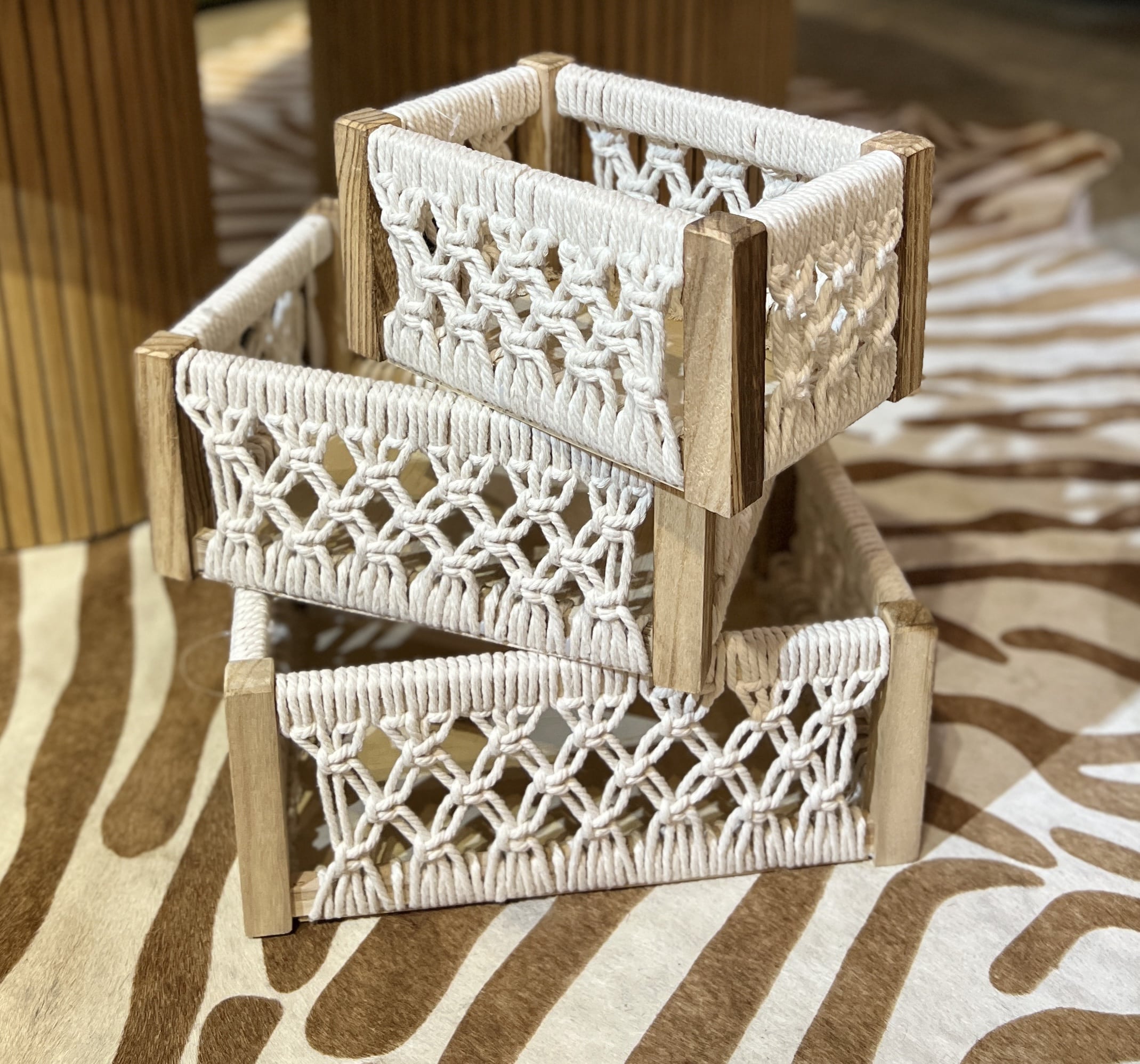 ארגז עץ בוהו דגם איקו ארגז עץ בוהו דגם איקו