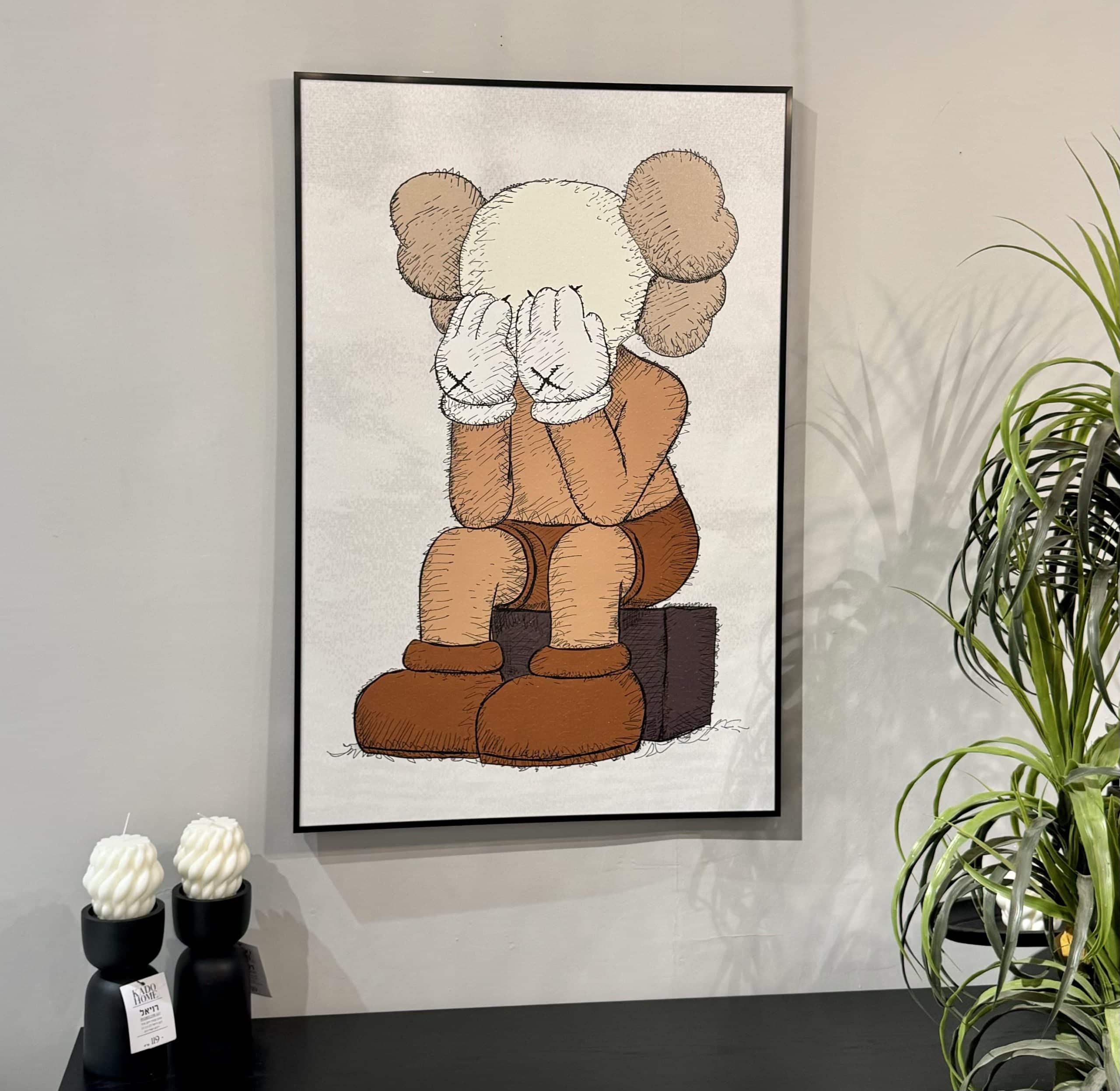 תמונה ציור בובה נורדית מסתירה עיניים דגם איקו תמונה ציור בובה נורדית מסתירה עיניים דגם איקו