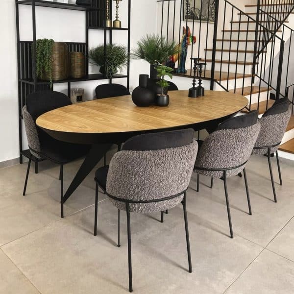 שולחן פינת אוכל דגם אליפס