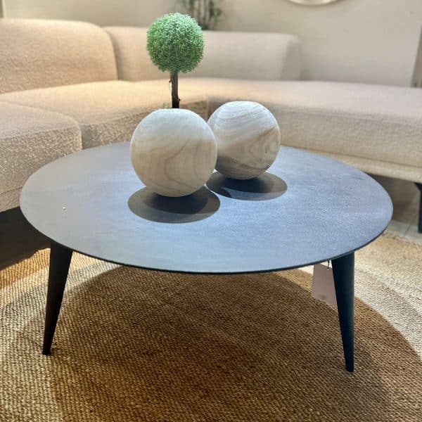 שולחן סלון עגול ברזל דגם רויאל -SALE