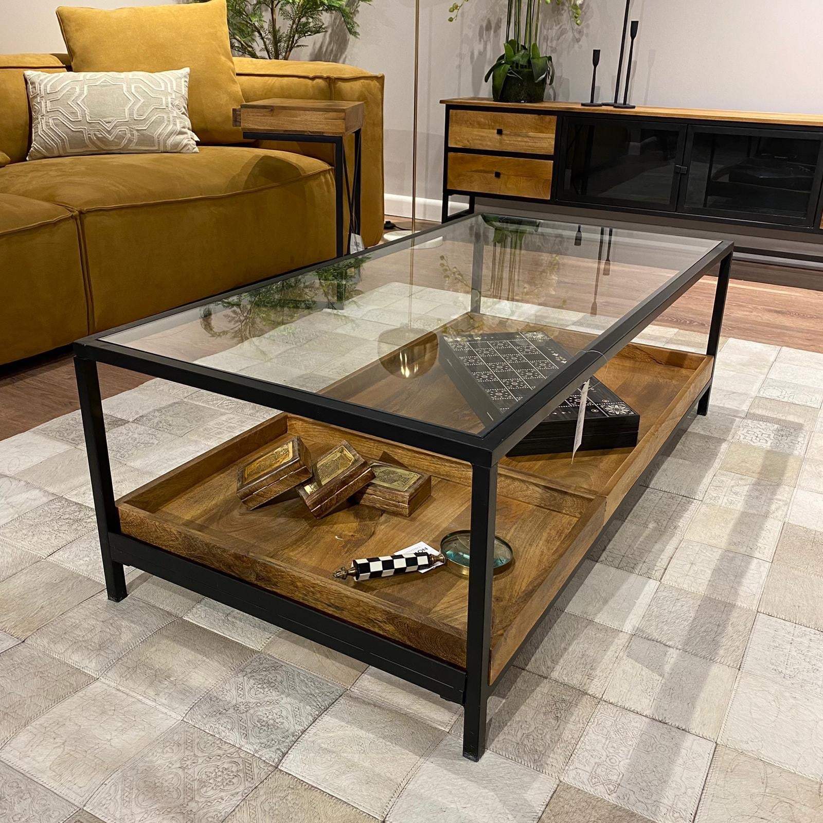 שולחן סלון ווד טריי דגם סוניל- sale!!