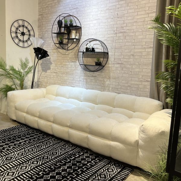 ספה מעוצבת יוקרתית תיפורי ריבועים דגם אורטל