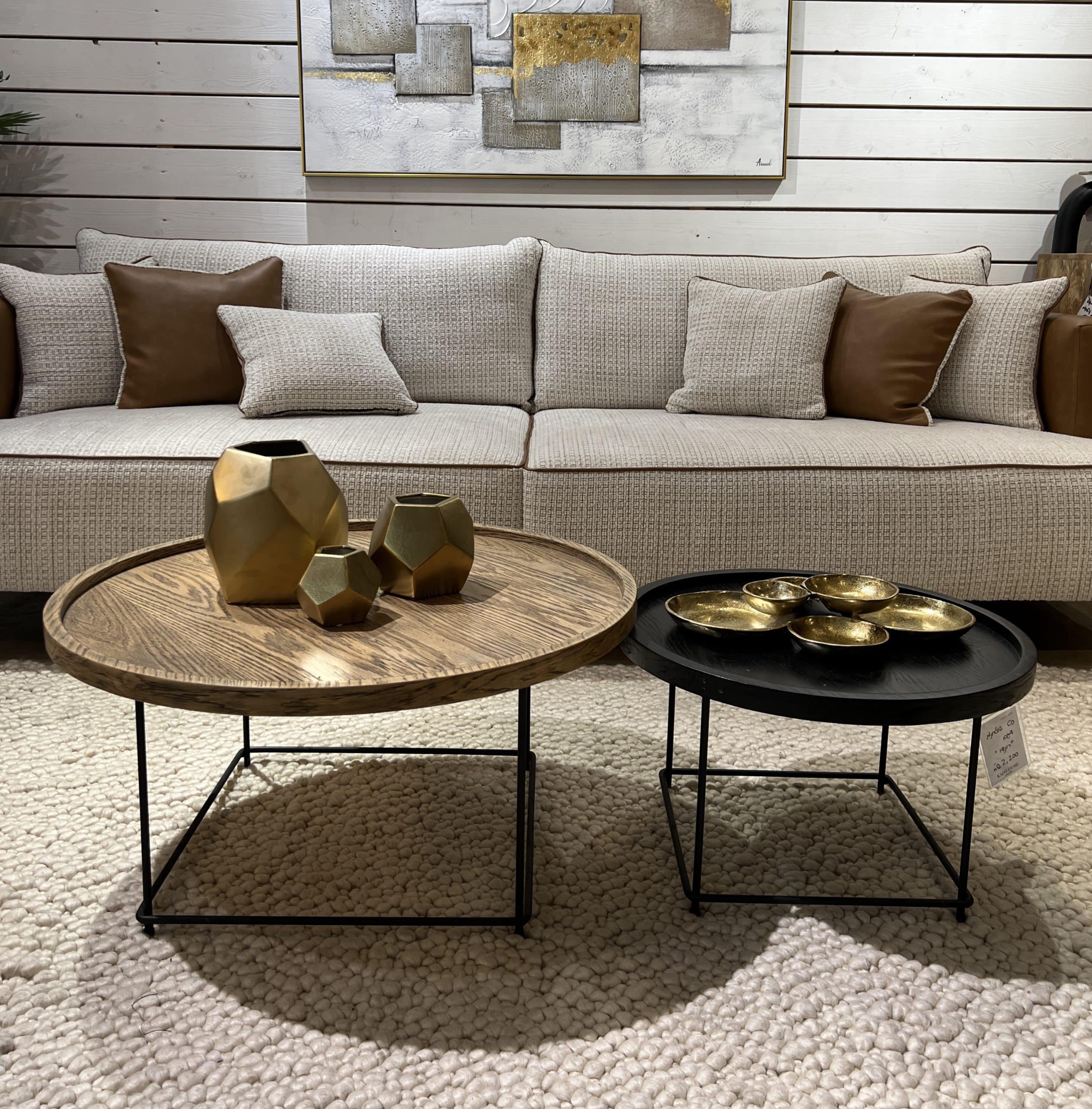 סט שולחנות סלון דגם רונדו