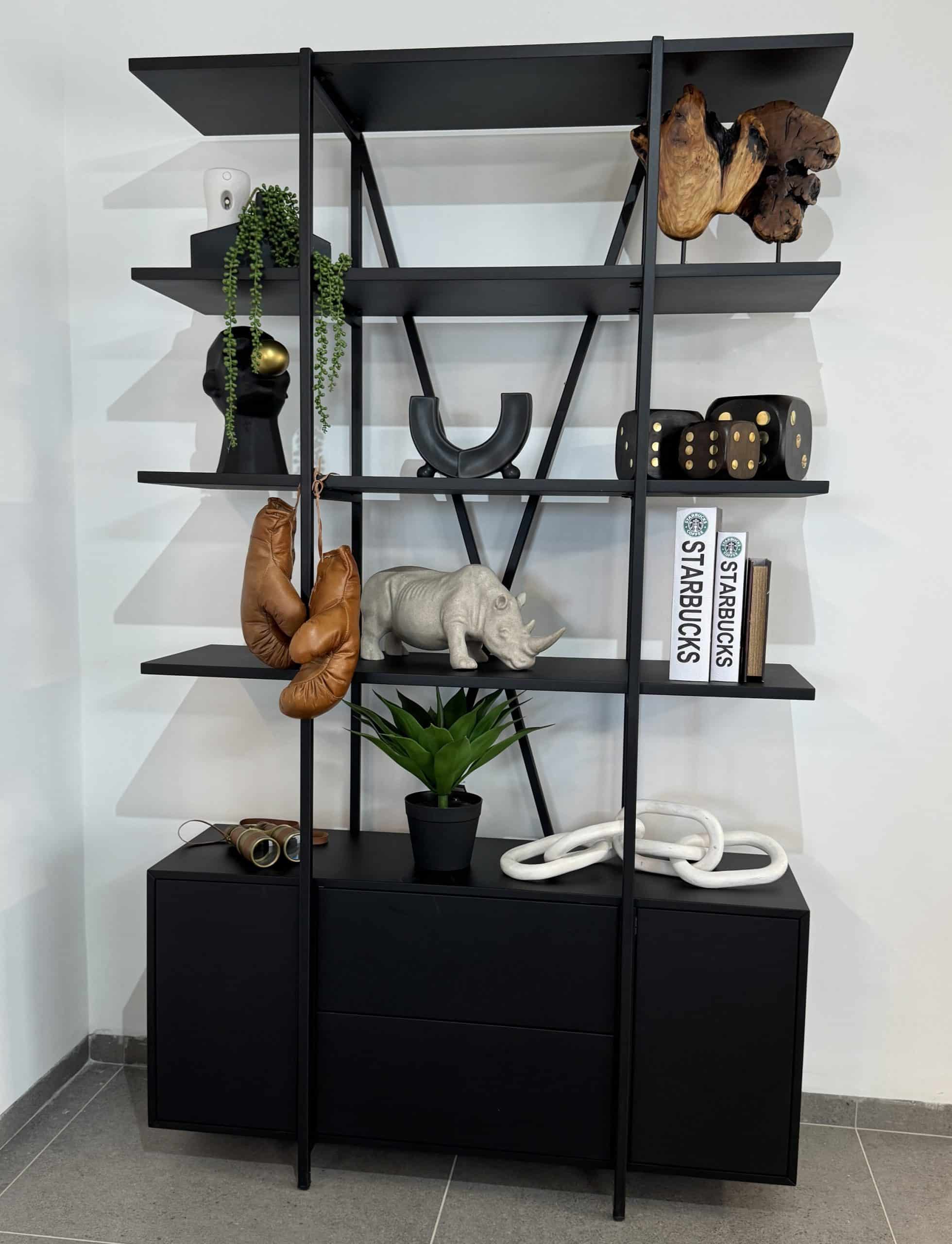 יחידת מדפים דגם בלאק יחידת מדפים דגם בלאק