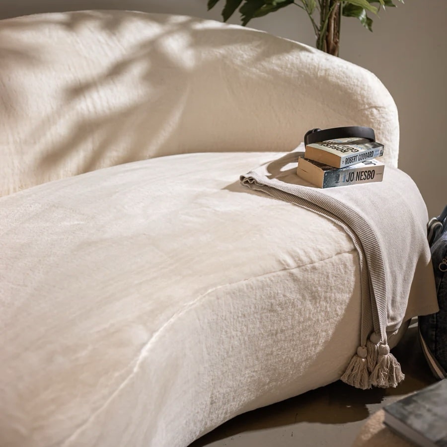 ספה מודרנית מעוגלת דגם סופיה וויט