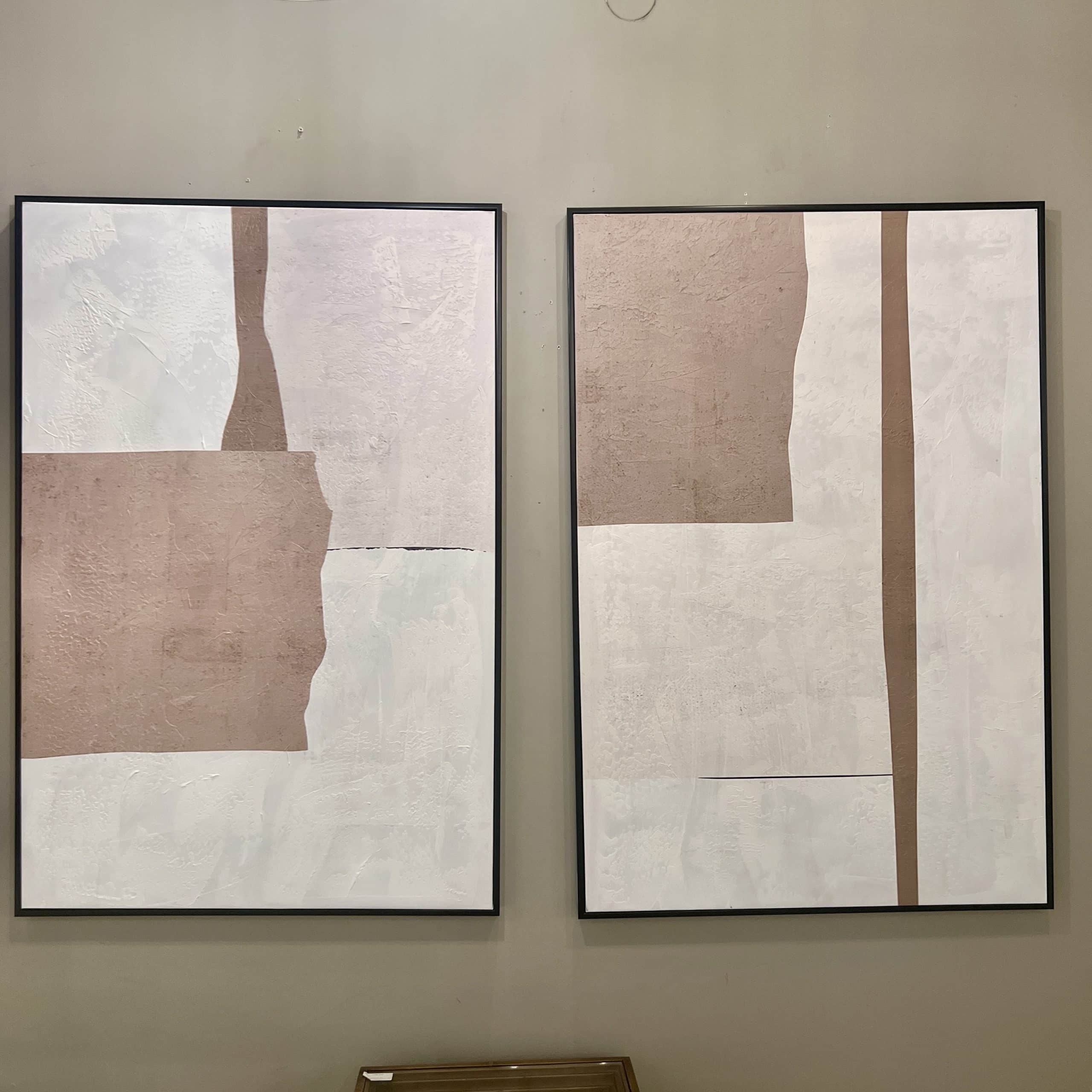 תמונה אבסטרקטית בז עבודת יד בשילוב מסגרת תמונה אבסטרקטית בז עבודת יד בשילוב מסגרת