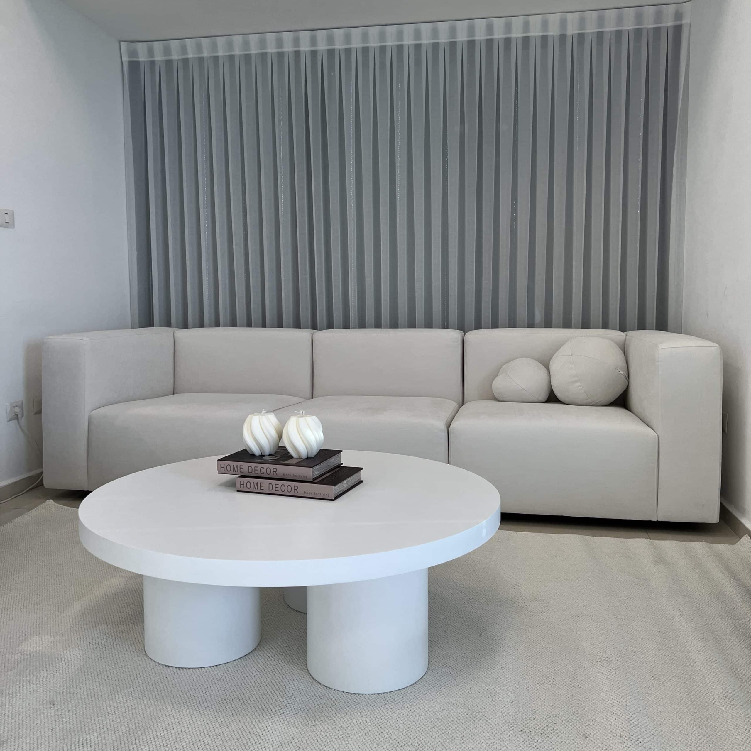 שולחן סלון עגול דגם ליני שולחן סלון עגול דגם ליני