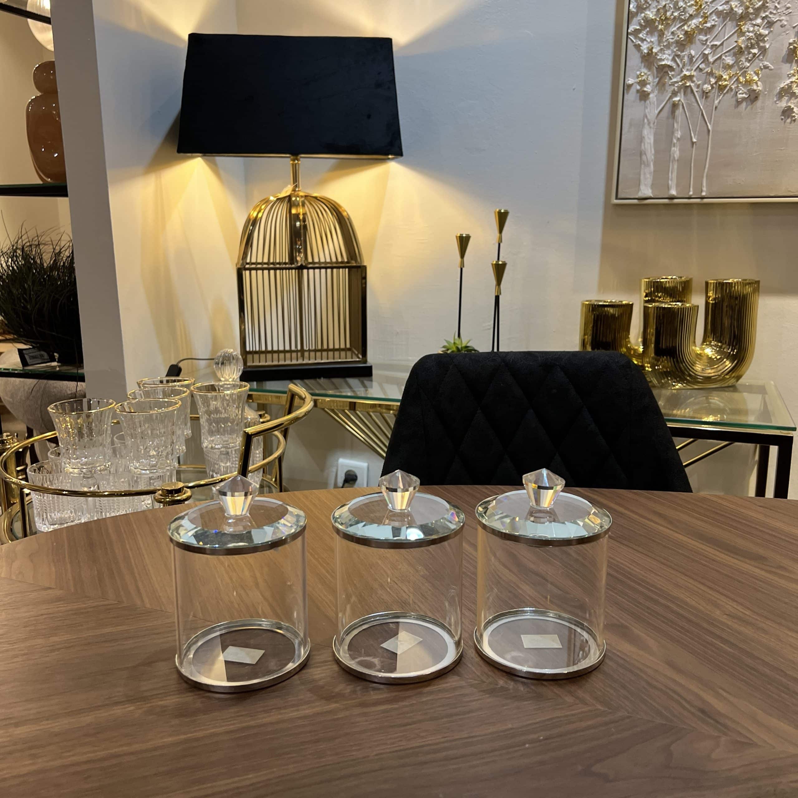 סט תה קפה סוכר זכוכית מכסה קריסטל יוקרתי דגם איקו סט תה קפה סוכר זכוכית מכסה קריסטל יוקרתי דגם איקו