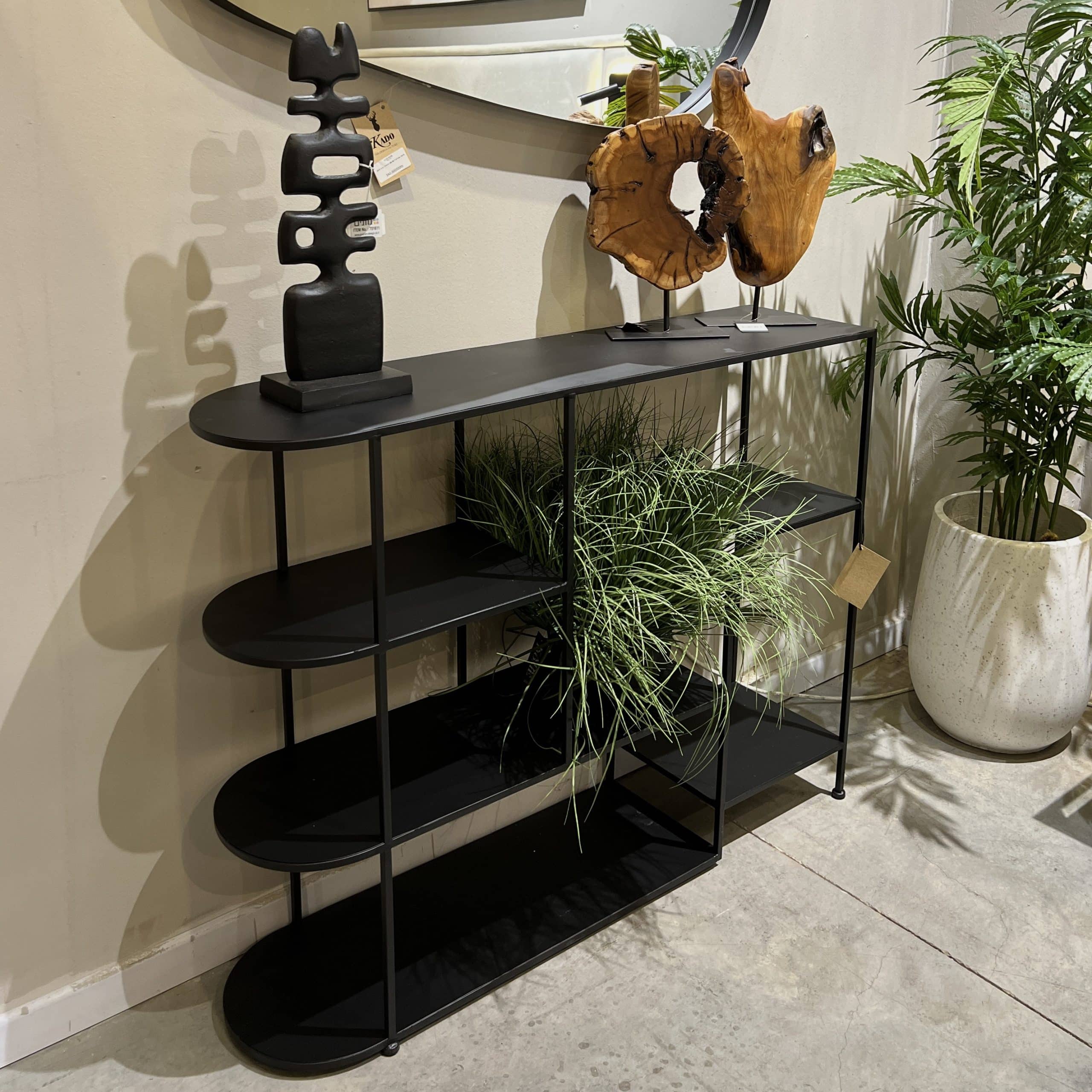 קונסולה מתכת שחורה קונסולה מתכת שחורה