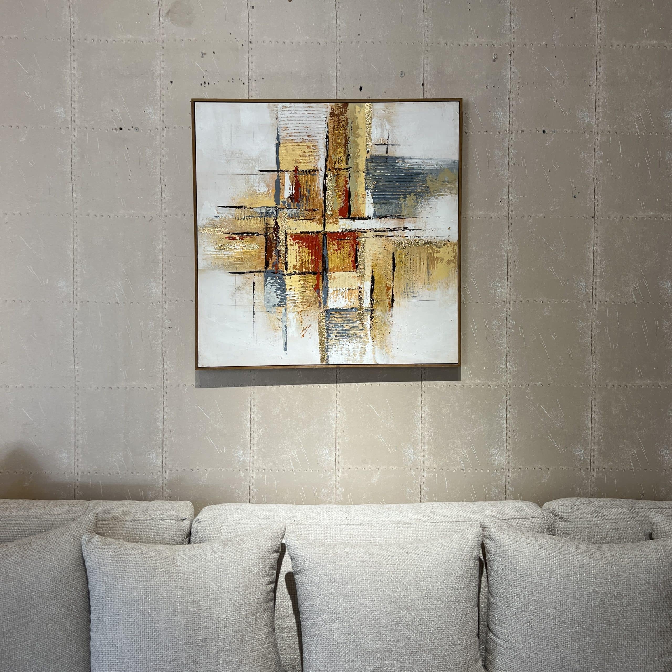 תמונה עבודת יד אבסטרקט בשילוב צהוב כתום ותכלת מסגרת עץ דגם איקו תמונה עבודת יד אבסטרקט בשילוב צהוב כתום ותכלת מסגרת עץ דגם איקו