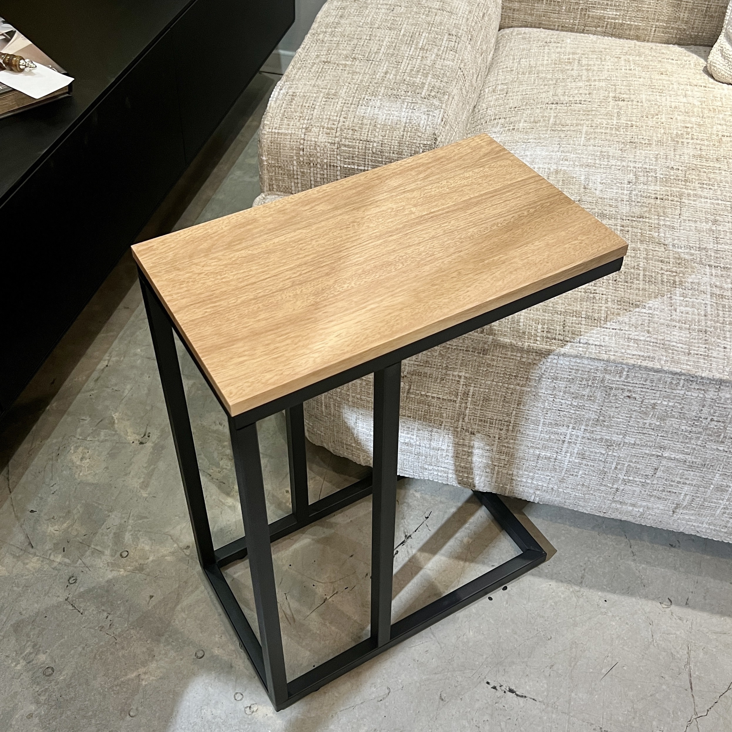 נשכן מלבני אלון טבעי רגל ברזל שחור SALE נשכן מלבני אלון טבעי רגל ברזל שחור SALE