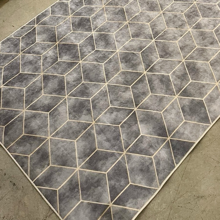 שטיח תלת מימד קוביות אפור דגם טאי שטיח תלת מימד קוביות אפור דגם טאי